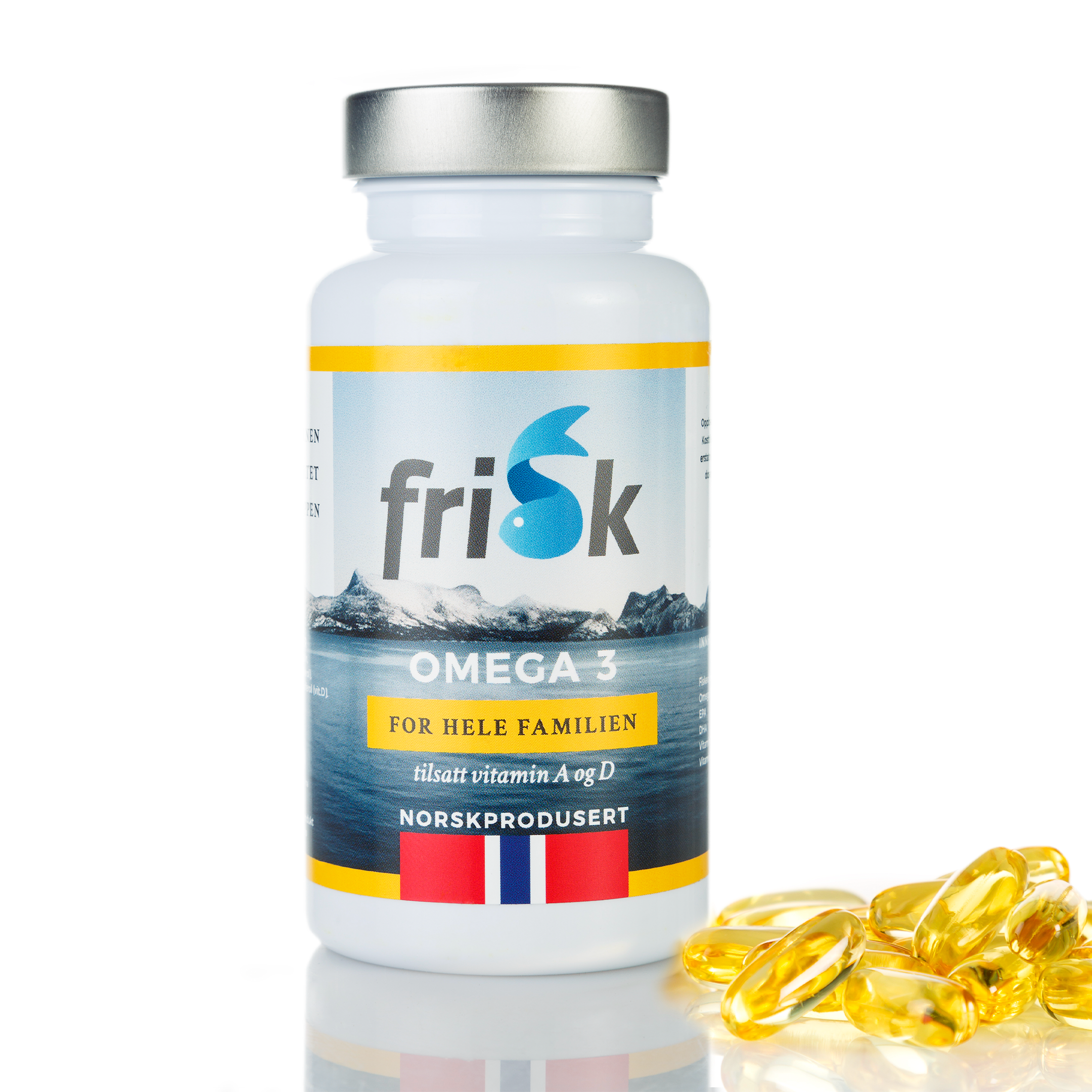 Frisk Omega-3 – Visai šeimai (60 kapsulių)