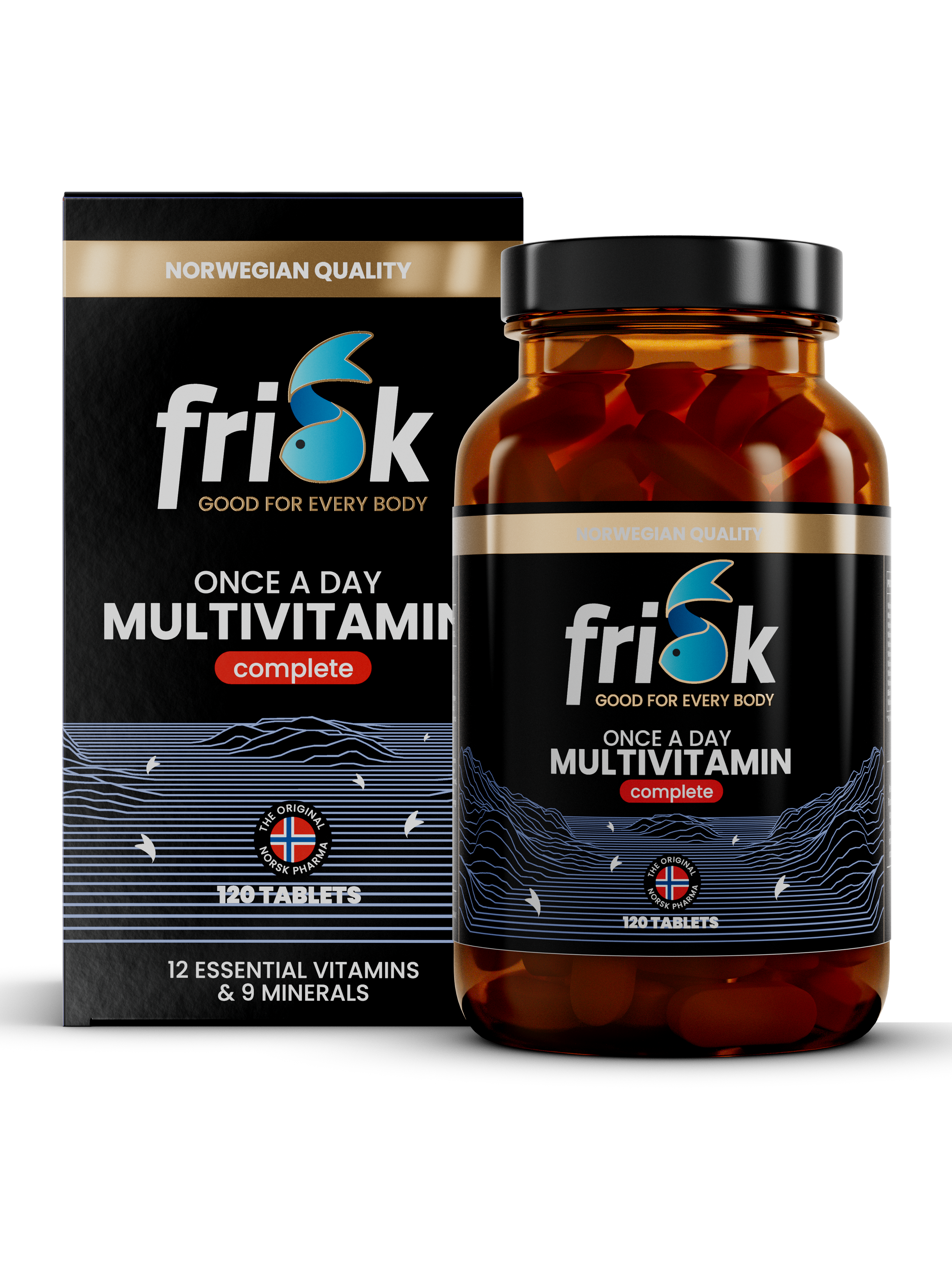Frisk Once A Day Multivitamin Complete (120 Tablečių)