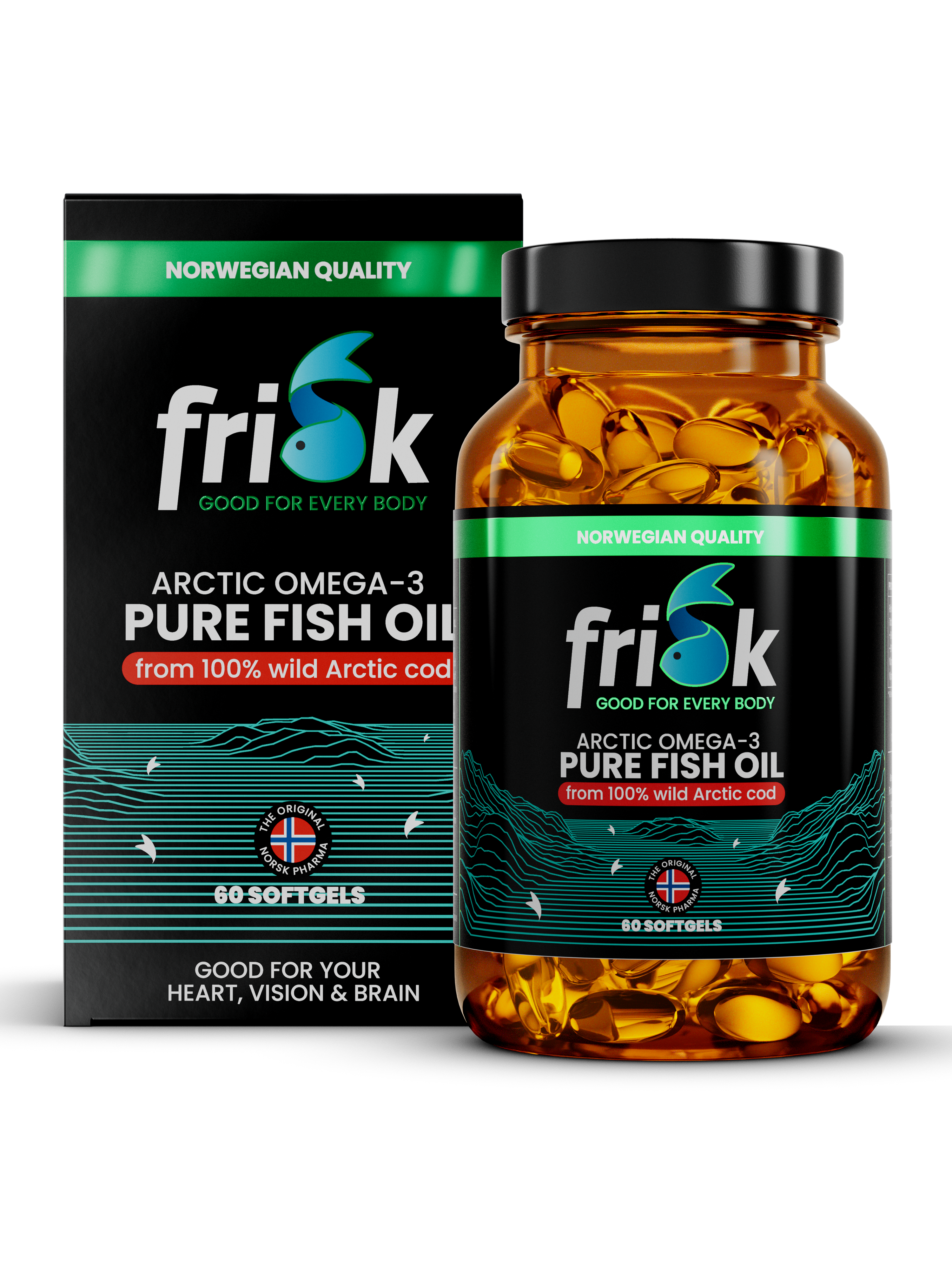 Frisk Arctic Omega-3 Grynas žuvų aliejus